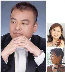 田中克己(Pf.), 間野久美子（Vn.）, 韮澤有(Vc.）の肖像写真